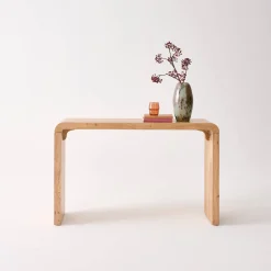 Consola exótica de madera de acacia, 120cm