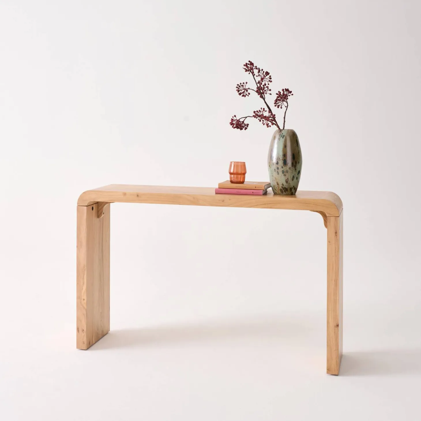 Consola exótica de madera de acacia, 120cm