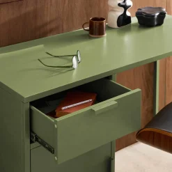 Escritorio de acero laminado, 1 cajón
