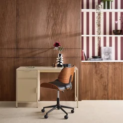 Escritorio de acero laminado, 1 cajón