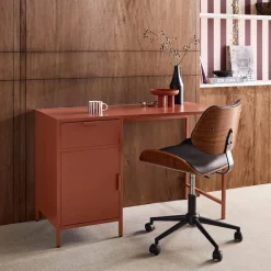 Escritorio de acero laminado, 1 cajón