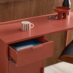Escritorio de acero laminado, 1 cajón