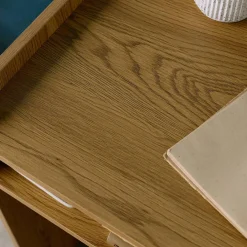 Escritorio decorativo de madera con 2 compartimentos