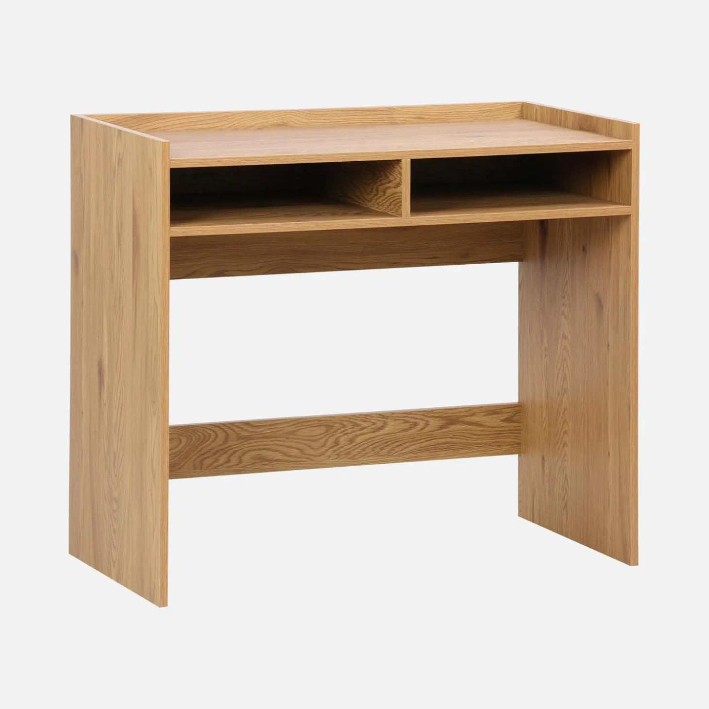 Escritorio decorativo de madera con 2 compartimentos