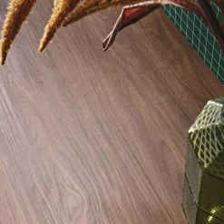 Escritorio efecto madera con 2 cajones, 120cm