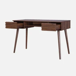 Escritorio efecto madera 2 cajones