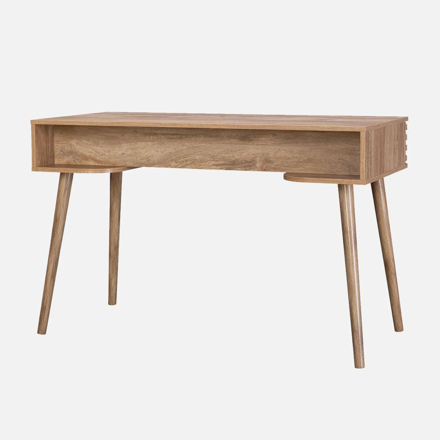Escritorio efecto madera 2 cajones