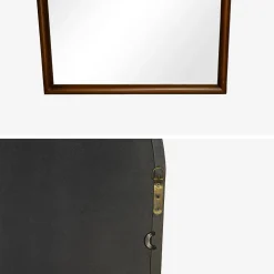 Espejo arco de madera de pino decorativo de pared