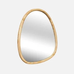 Espejo de madera de abeto decorativo de pared, 75cm