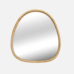 Espejo de madera de abeto decorativo de pared, 55cm