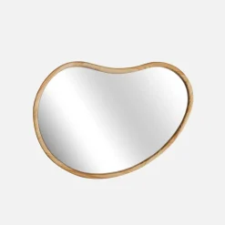 Espejo de madera de abeto decorativo de pared, 65cm
