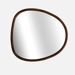 Espejo de madera de abeto decorativo de pared, 55cm