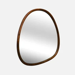 Espejo de madera de abeto decorativo de pared, 55cm