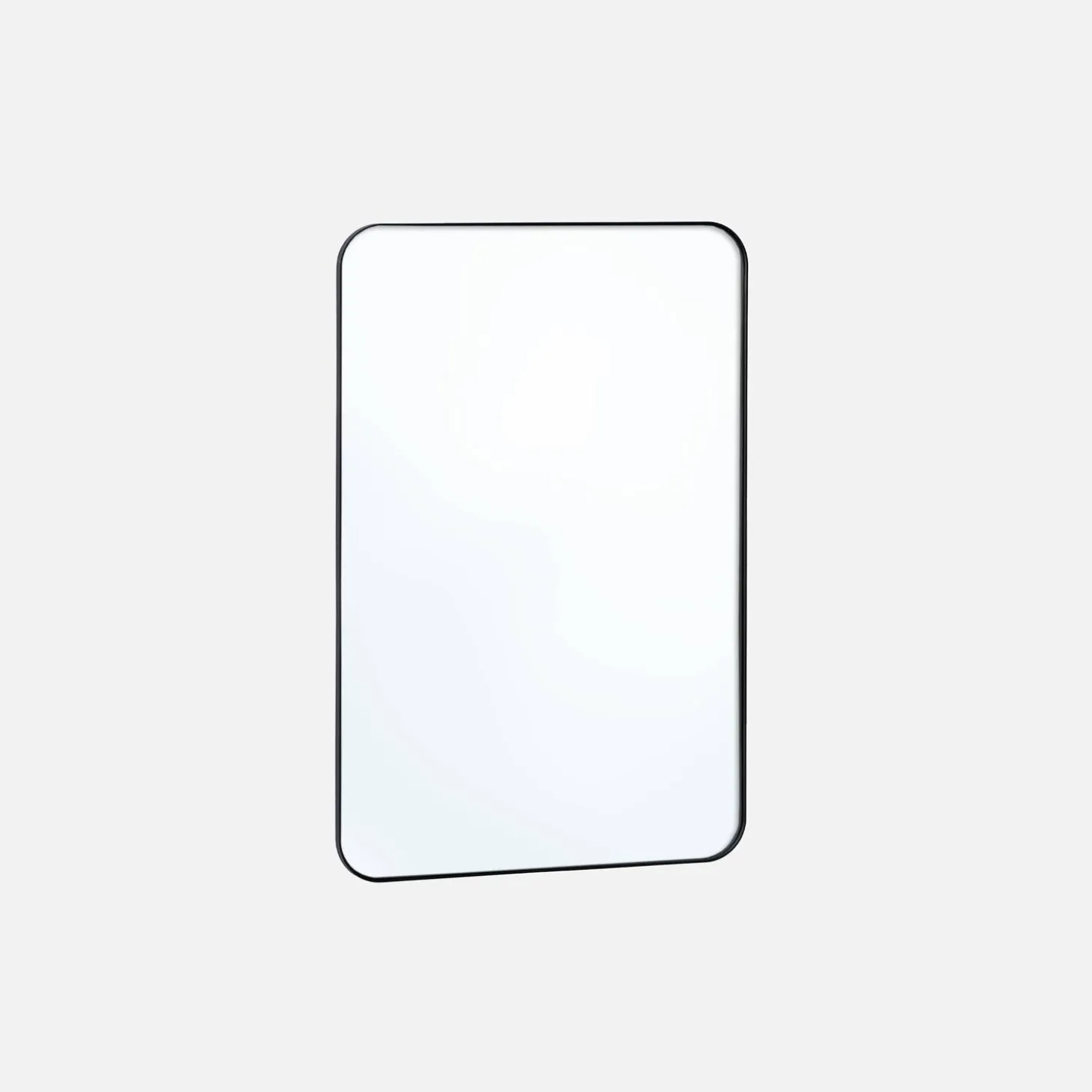 Espejo rectangular en acero decorativo de pared