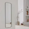 Espejo rectangular en acero decorativo de pared