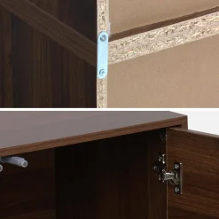 Estante, biblioteca modular con 2 puertas y 8 nichos