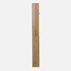 Estante mueble de WC decorada en madera y caña