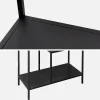 Estantería asimétrica de metal con 4 estanterías