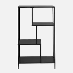 Estantería asimétrica de metal con 4 estanterías