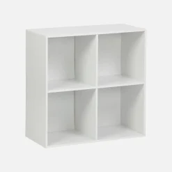 Estantería, biblioteca, módulo de almacenamiento, 4 compartimentos