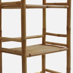 Estantería de bambú 4 niveles, 144cm