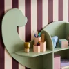 Estantería de pared dinosaurio con 5 espacios de almacenamiento