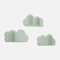 Estantería de pared nube para dormitorio infantil, set de 3