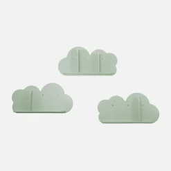 Estantería de pared nube para dormitorio infantil, set de 3