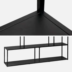 Estantería escalera de metal con 4 niveles
