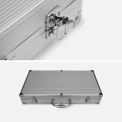 Estuche para utensilios de barbacoa de 18 piezas