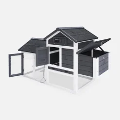 Gallinero de madera con corral para 3 gallinas