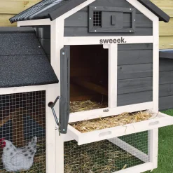 Gallinero de madera con corral para 3 gallinas