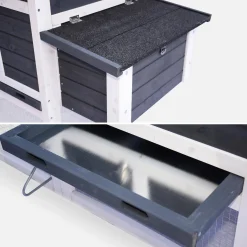 Gallinero de madera con corral para 3 gallinas