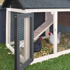 Gallinero de madera con corral para 3 gallinas