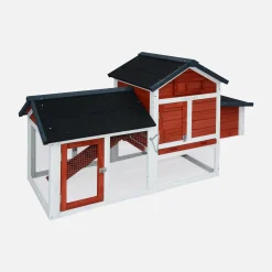 Gallinero de madera con corral para 3 gallinas