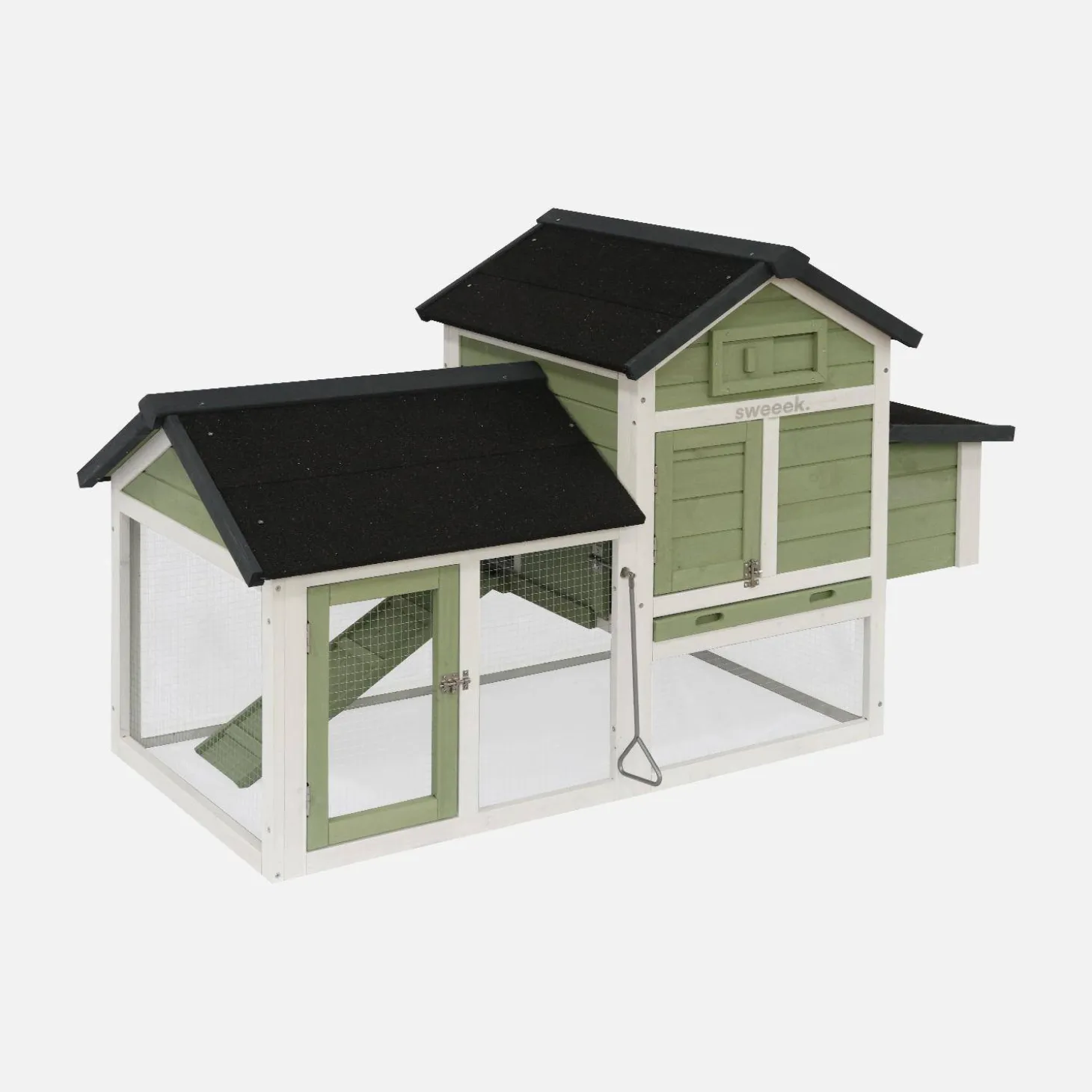 Gallinero de madera con corral para 3 gallinas