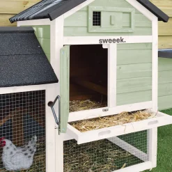 Gallinero de madera con corral para 3 gallinas
