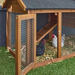 Gallinero de madera con corral para 3 gallinas
