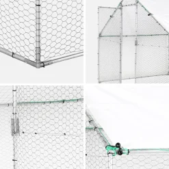 Gallinero y aviario de acero galvanizado