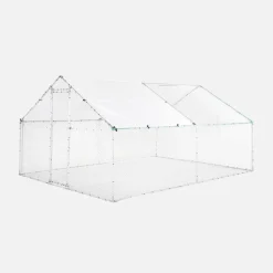 Gallinero y aviario de acero galvanizado
