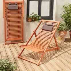 Hamaca de madera de eucalipto, set de 2