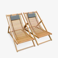 Hamaca de madera de eucalipto, set de 2