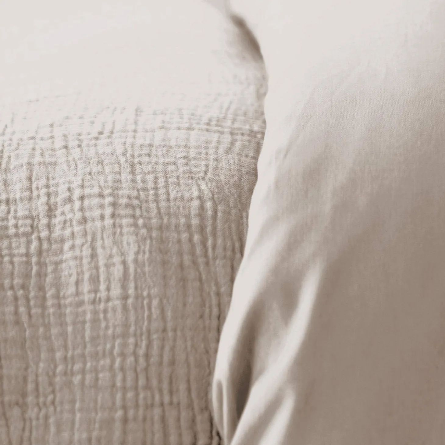 Juego de cama de gasa de algodón guijarro