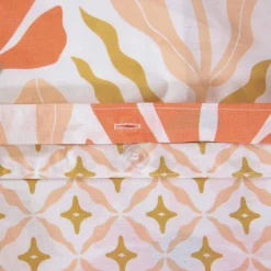 Juego de cama reversible con estampado floral, 2 plazas