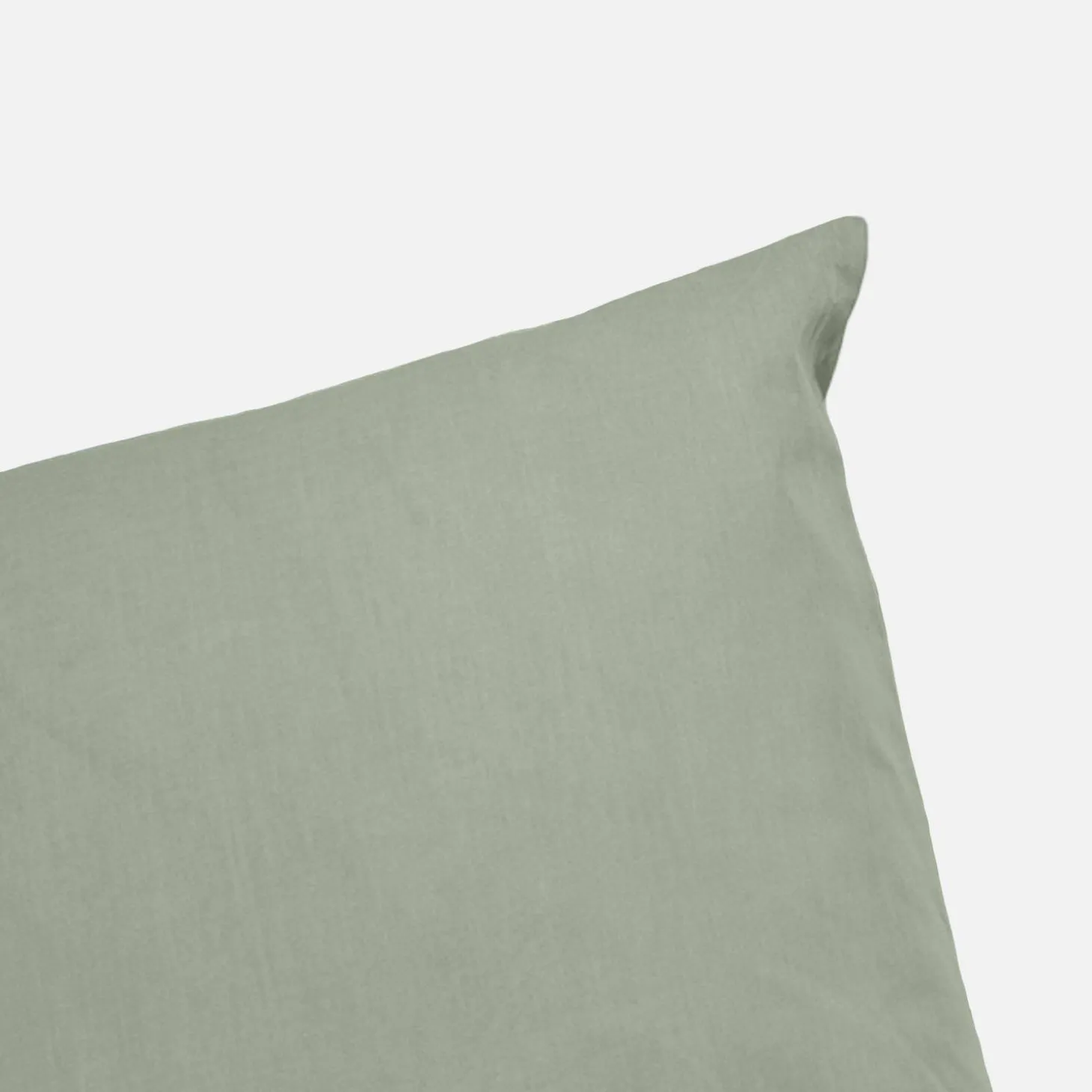 Juego de funda nórdica de algodón verde salvia