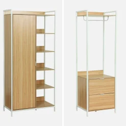 Kit de vestidor modular con 4 elementos