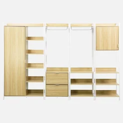 Kit de vestidor modular con 4 elementos