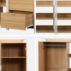 Kit de vestidor modular con 5 elementos