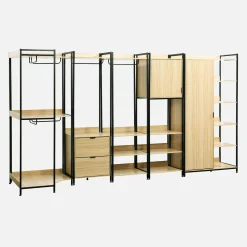 Kit de vestidor modular con 5 elementos