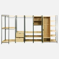 Kit de vestidor modular con 5 elementos